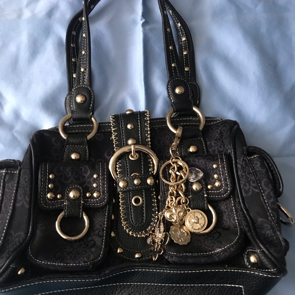 Kathy Van Zeeland purse w/ gorgeous gold hardware